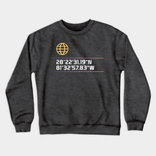 Epcot Spaceship Earth Coordinates Crewneck Sweatshirt